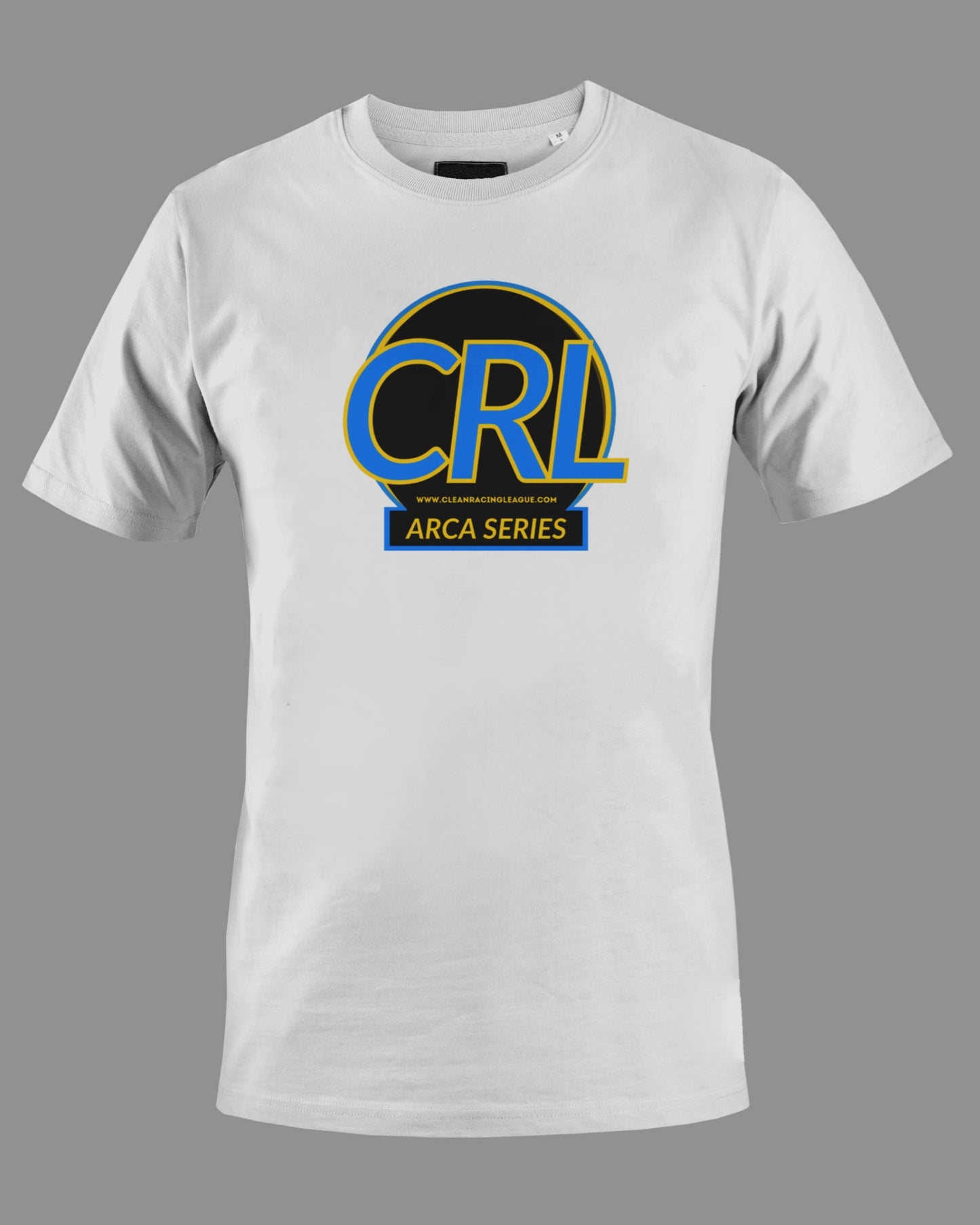 CRL IRacing ARCA Series Logo Unisex Heavy Cotton T-Shirt - White