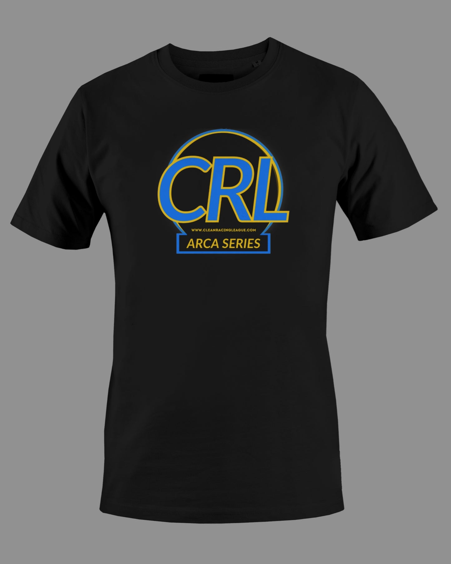 CRL IRacing ARCA Series Logo Unisex Heavy Cotton T-Shirt - Black
