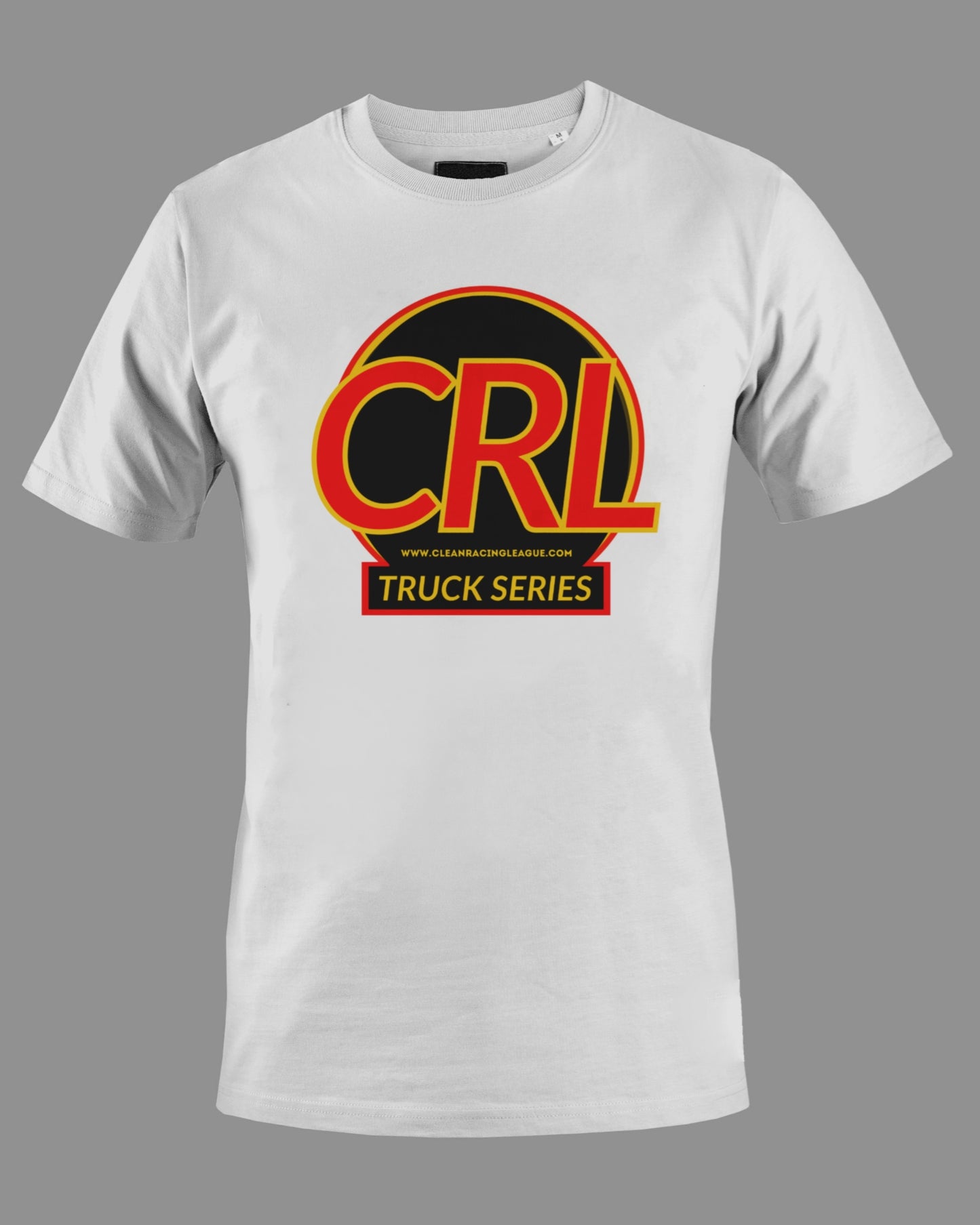 CRL IRacing Truck Series Logo Unisex Heavy Cotton T-Shirt - White