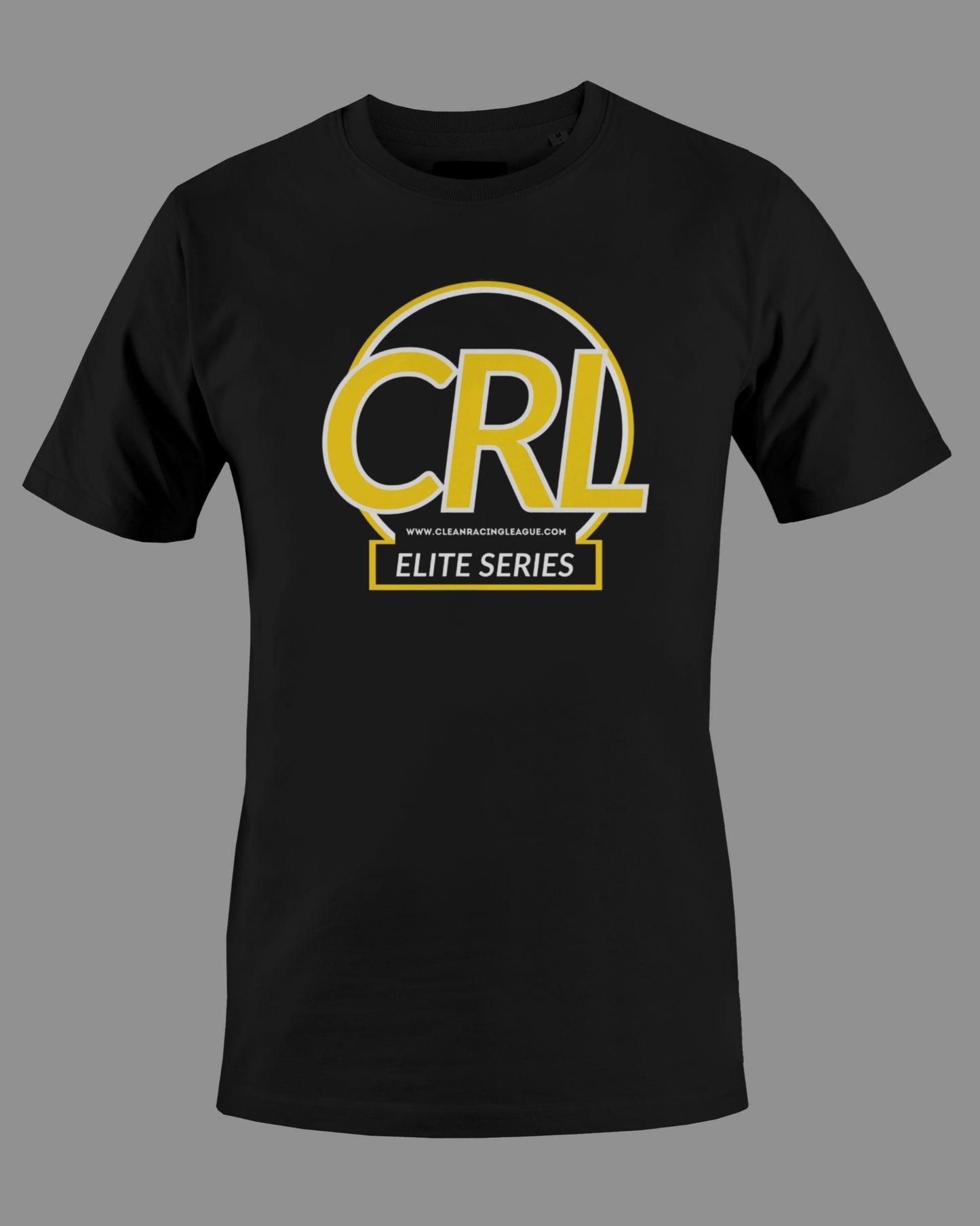 CRL IRacing Elite Series Logo Unisex Heavy Cotton T-Shirt -  Black