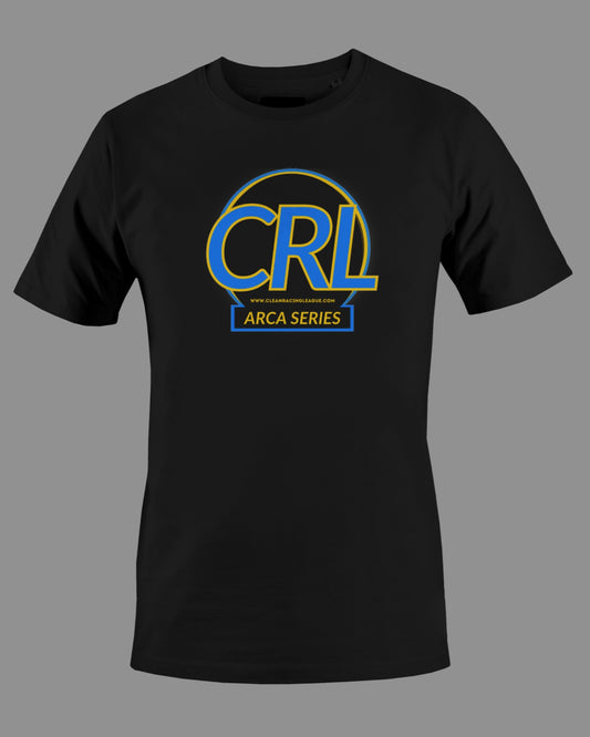 CRL IRacing ARCA Series Logo Unisex Heavy Cotton T-Shirt -  Black