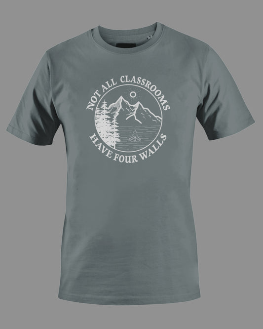 Gildan Youth G500B "Not all classrooms have four walls" Logo Unisex Heavy Cotton T-shirt