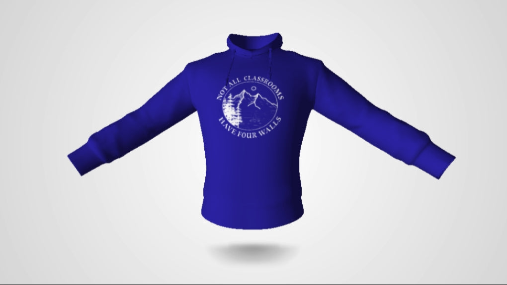 Gildan G185  "Not All Classroom has 4 walls"logo Unisex Adult Heavy Blend Hoodie