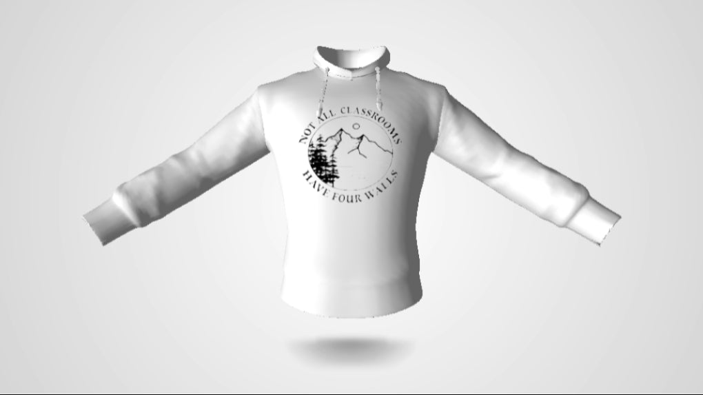 Gildan G185  "Not All Classroom has 4 walls"logo Unisex Adult Heavy Blend Hoodie