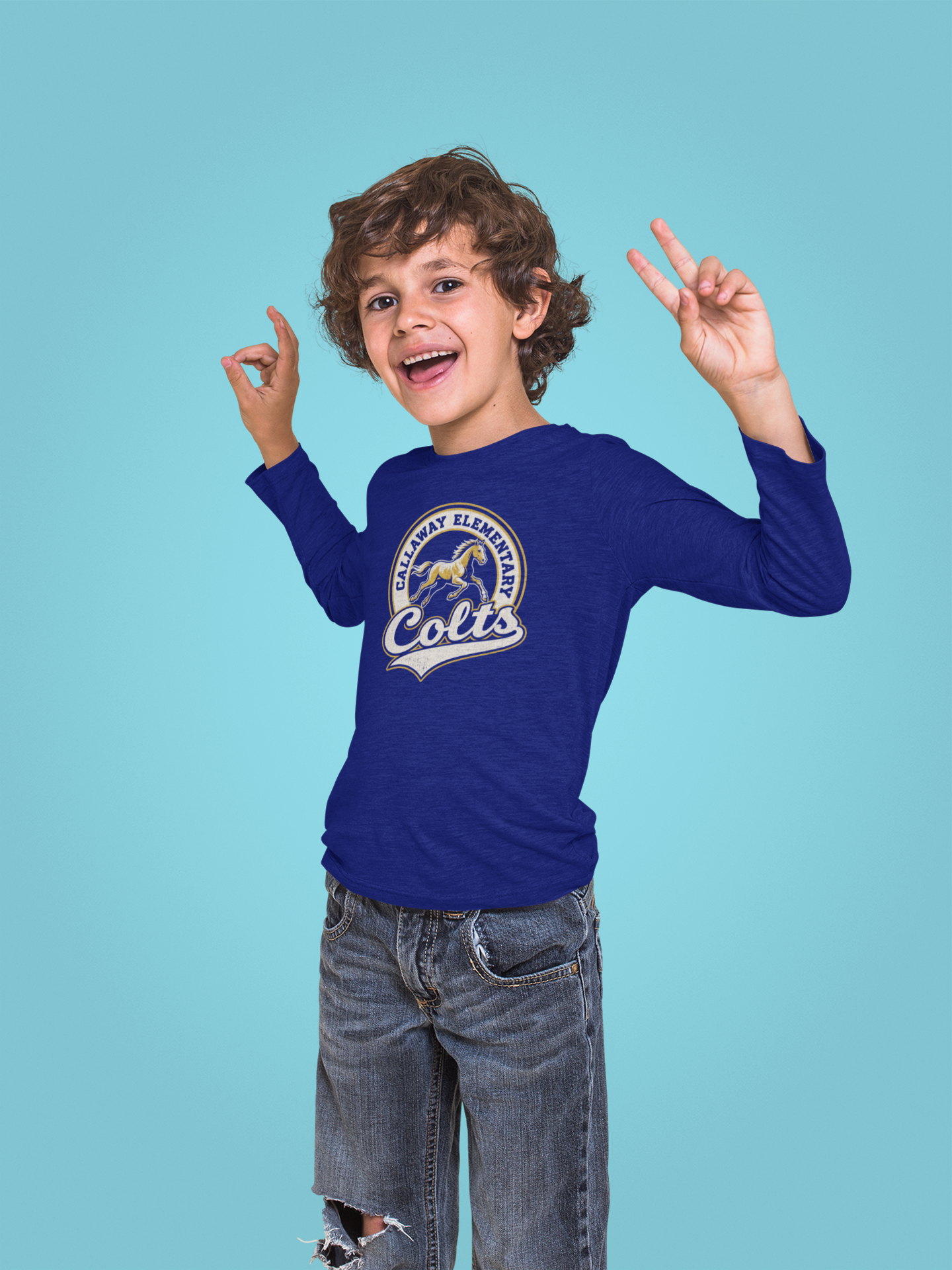 Gildan 100 % Youth Heavyweight Cotton Long Sleeve T-shirt